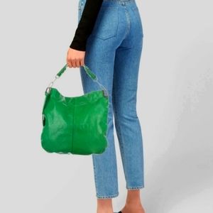 COACH Brooke Preforated Leather Kelly Green Bag